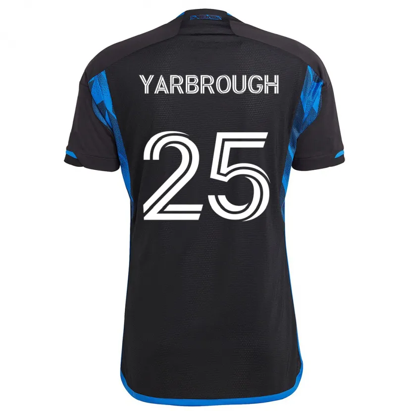 Danxen Heren William Yarbrough #25 Blauw Zwart Thuisshirt Thuistenue 2024/25 T-Shirt