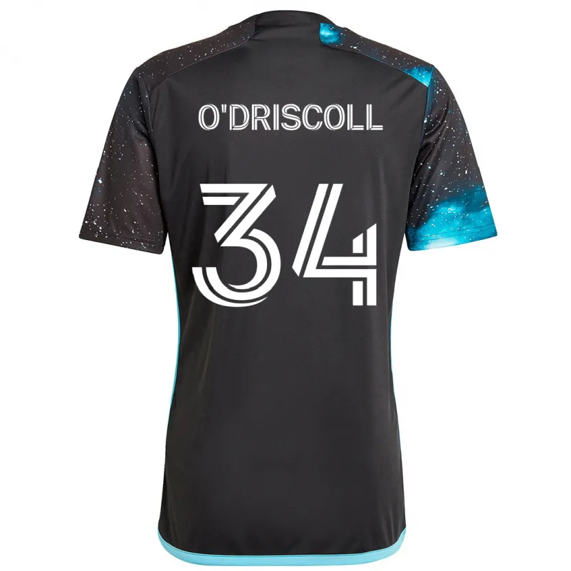 Danxen Heren Rory O'driscoll #34 Zwart Blauw Thuisshirt Thuistenue 2024/25 T-Shirt