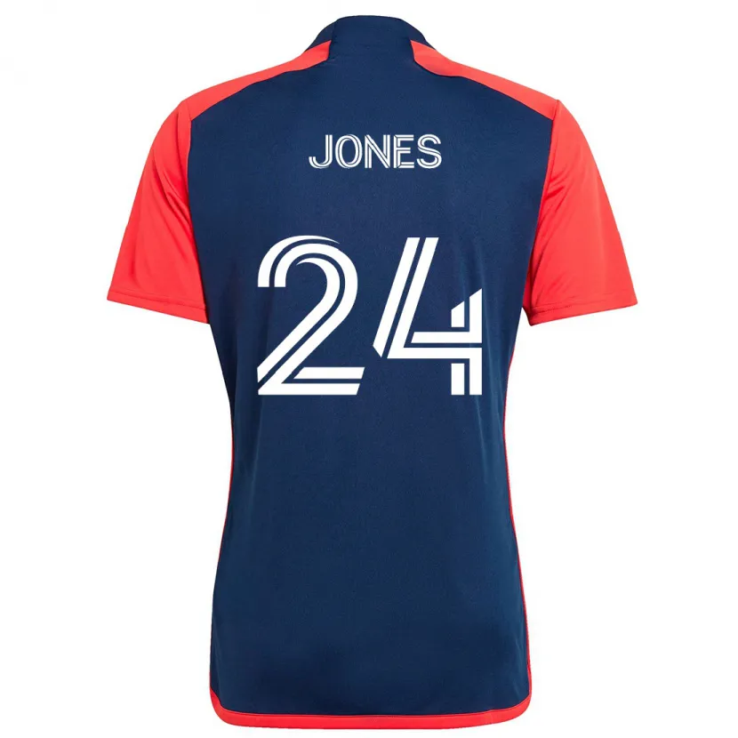 Danxen Heren Dejuan Jones #24 Blauw Rood Thuisshirt Thuistenue 2024/25 T-Shirt