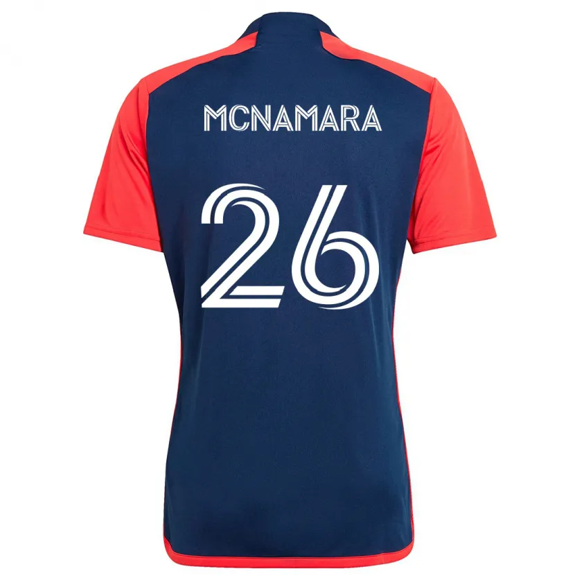 Danxen Heren Tommy Mcnamara #26 Blauw Rood Thuisshirt Thuistenue 2024/25 T-Shirt