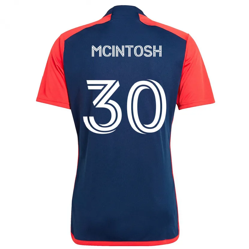 Danxen Heren Damario Mcintosh #30 Blauw Rood Thuisshirt Thuistenue 2024/25 T-Shirt