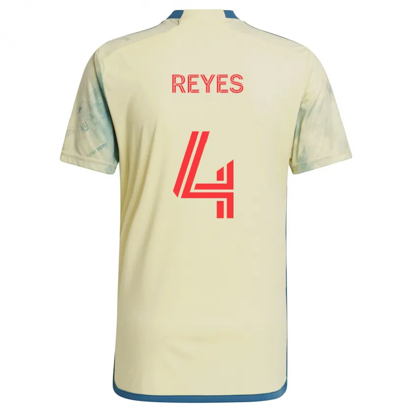 Danxen Heren Andrés Reyes #4 Geel Rood Blauw Thuisshirt Thuistenue 2024/25 T-Shirt