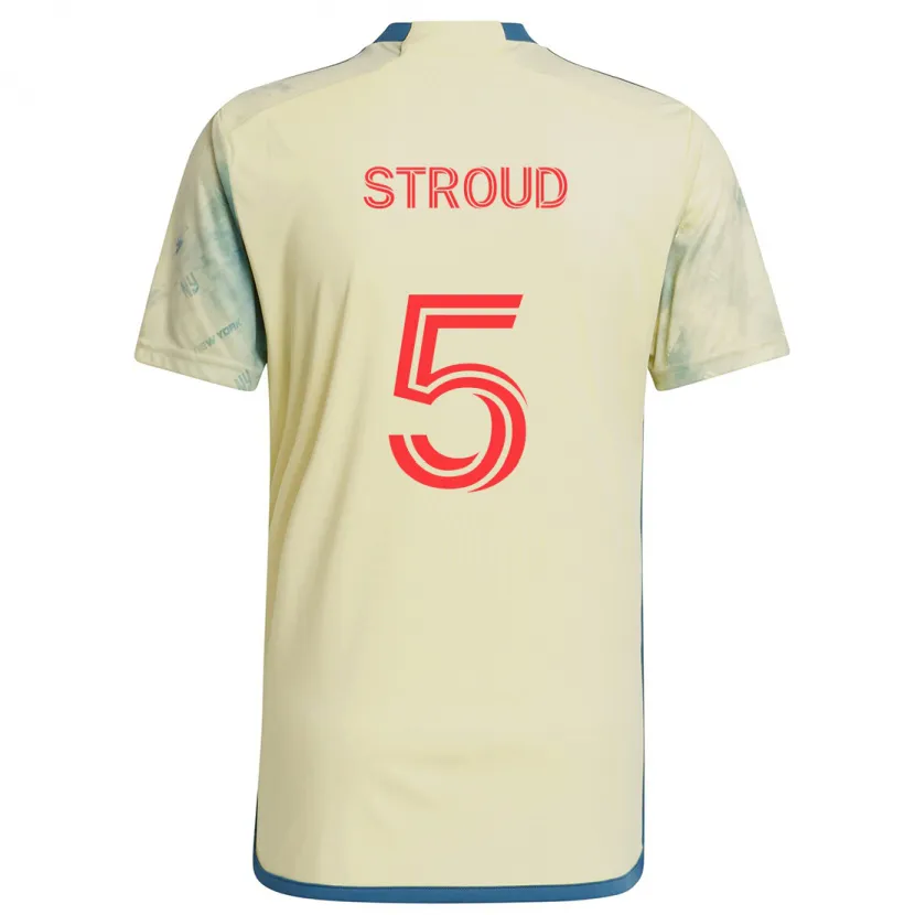 Danxen Heren Peter Stroud #5 Geel Rood Blauw Thuisshirt Thuistenue 2024/25 T-Shirt