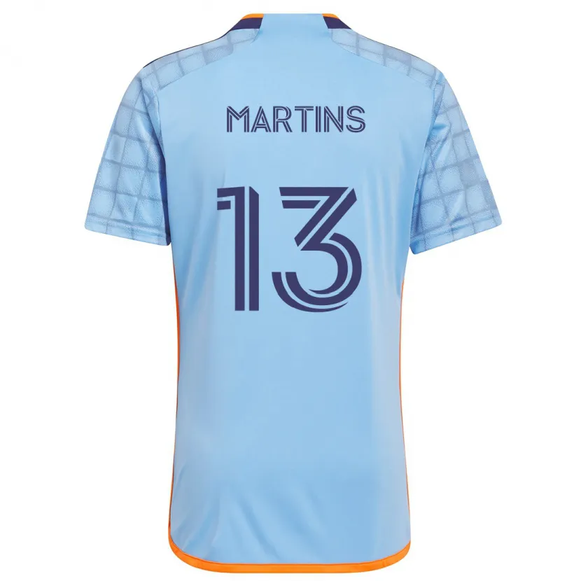 Danxen Heren Thiago Martins #13 Blauw Oranje Thuisshirt Thuistenue 2024/25 T-Shirt