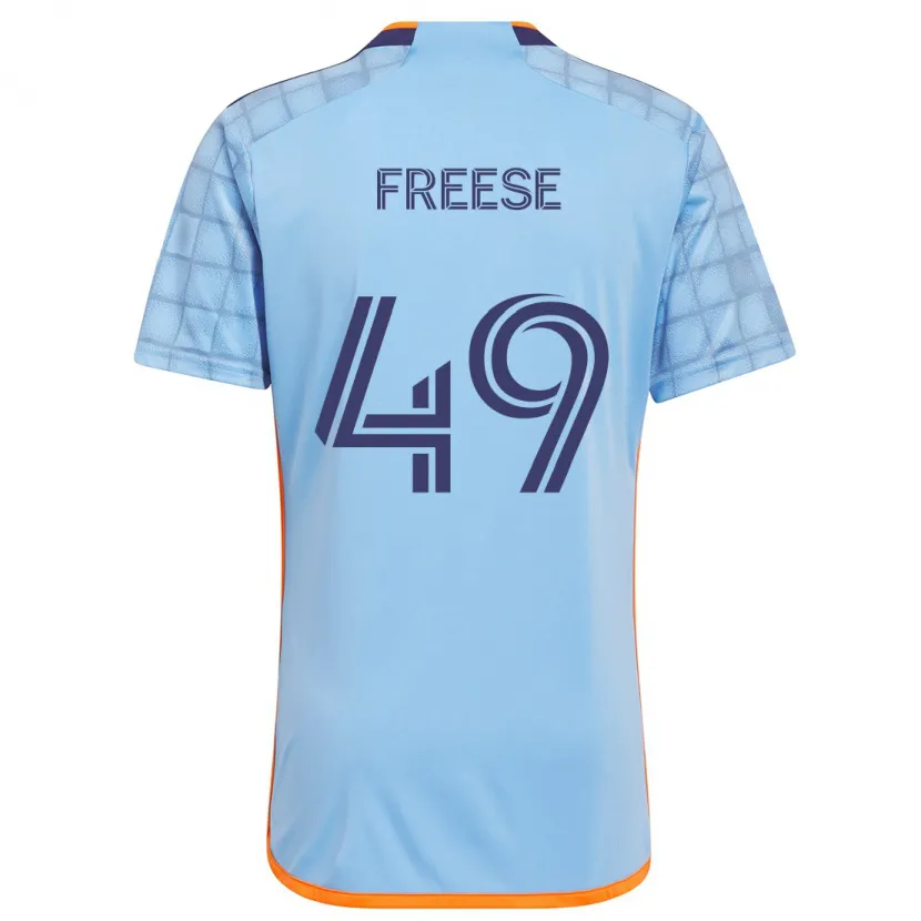 Danxen Heren Matt Freese #49 Blauw Oranje Thuisshirt Thuistenue 2024/25 T-Shirt