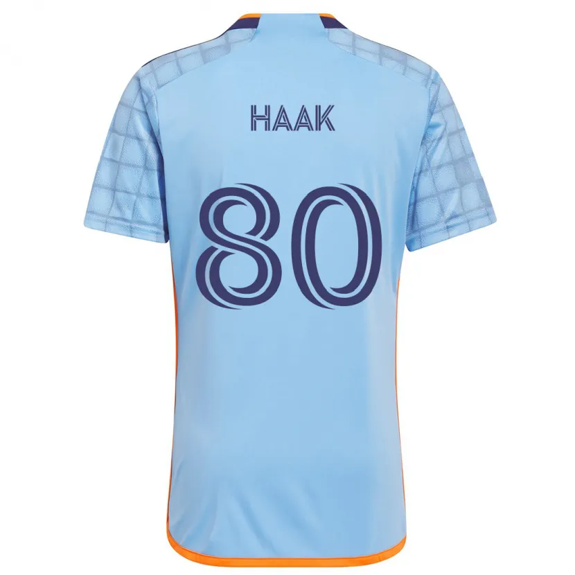 Danxen Heren Justin Haak #80 Blauw Oranje Thuisshirt Thuistenue 2024/25 T-Shirt