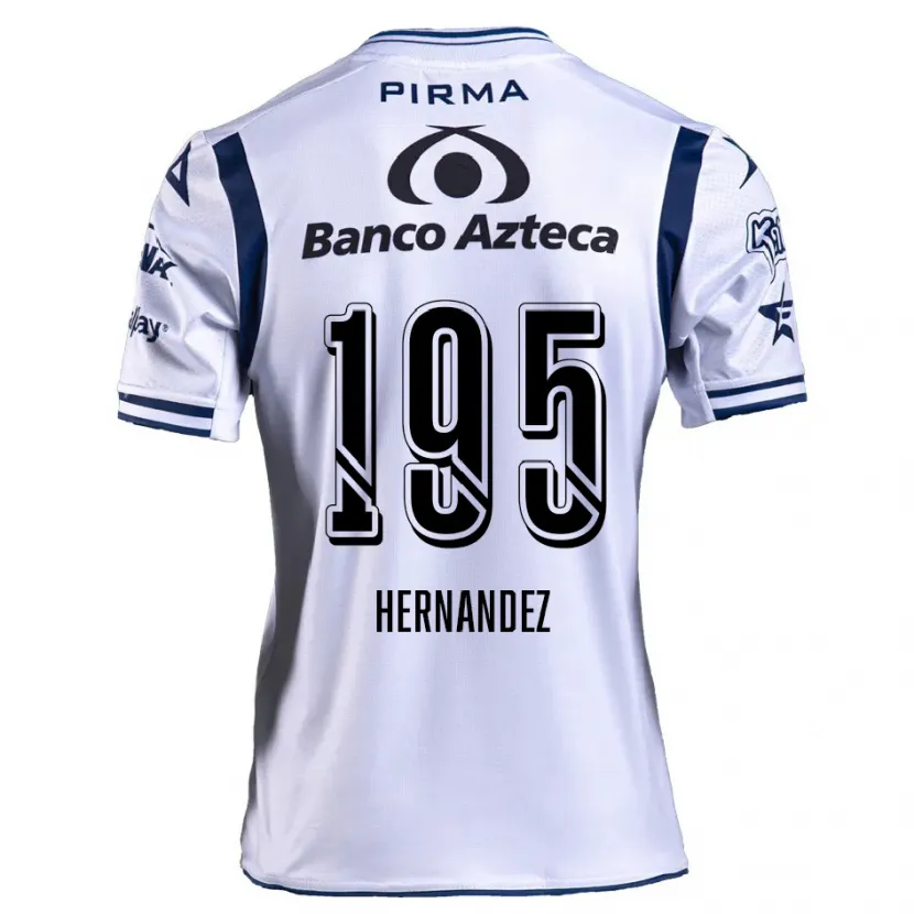 Danxen Heren Daniel Hernández #195 Wit Marineblauw Thuisshirt Thuistenue 2024/25 T-Shirt