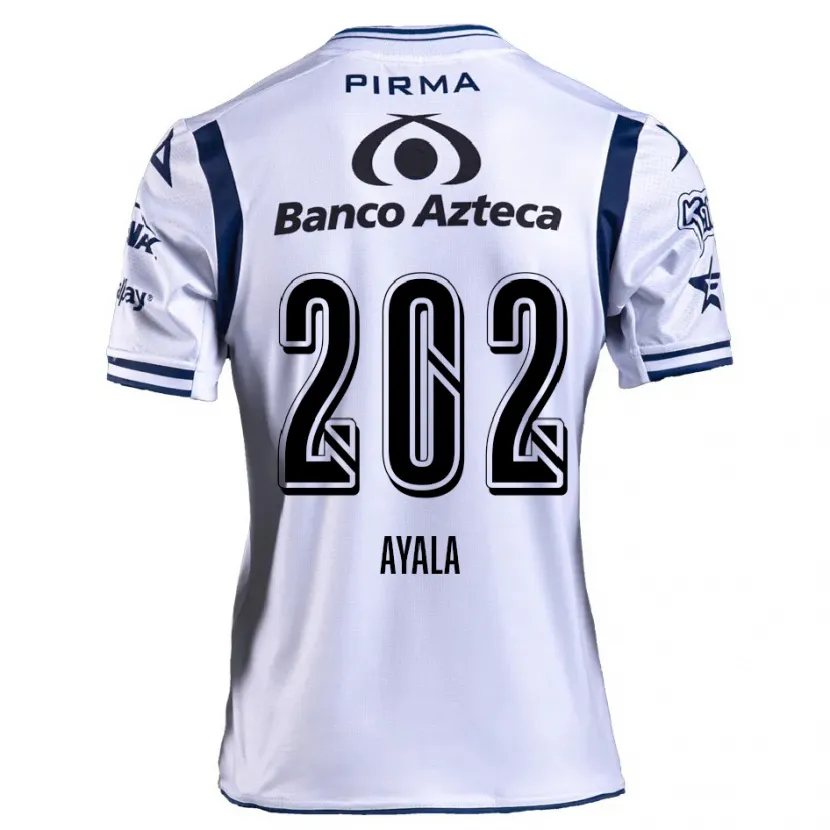 Danxen Heren Diego Ayala #202 Wit Marineblauw Thuisshirt Thuistenue 2024/25 T-Shirt