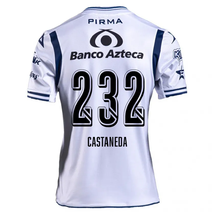 Danxen Heren Ángel Castañeda #232 Wit Marineblauw Thuisshirt Thuistenue 2024/25 T-Shirt