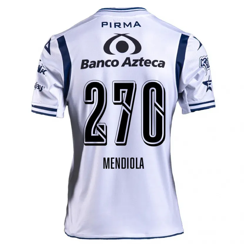 Danxen Heren Carlos Mendiola #270 Wit Marineblauw Thuisshirt Thuistenue 2024/25 T-Shirt