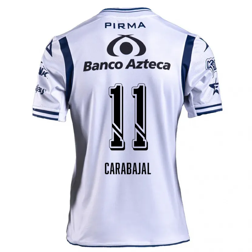 Danxen Heren Gabriel Carabajal #11 Wit Marineblauw Thuisshirt Thuistenue 2024/25 T-Shirt