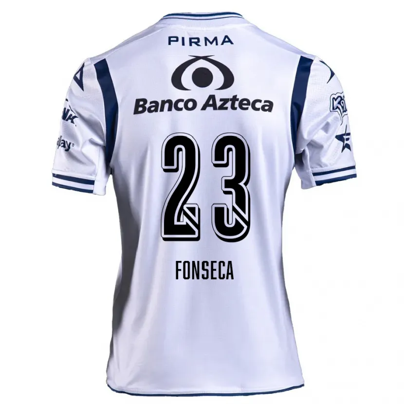 Danxen Heren Camila Fonseca #23 Wit Marineblauw Thuisshirt Thuistenue 2024/25 T-Shirt