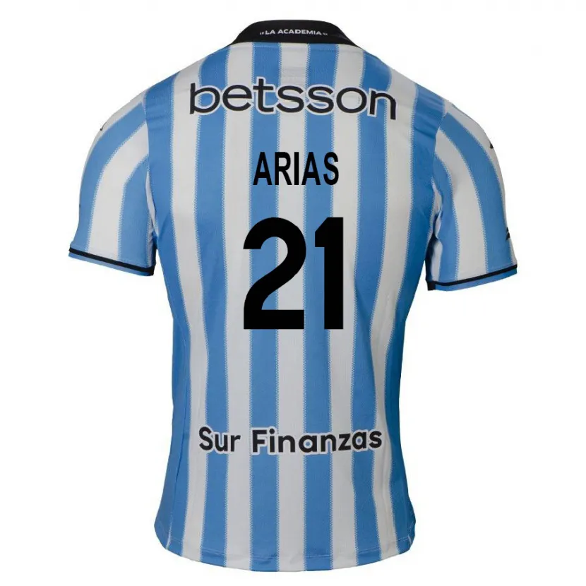 Danxen Heren Gabriel Arias #21 Blauw Wit Zwart Thuisshirt Thuistenue 2024/25 T-Shirt