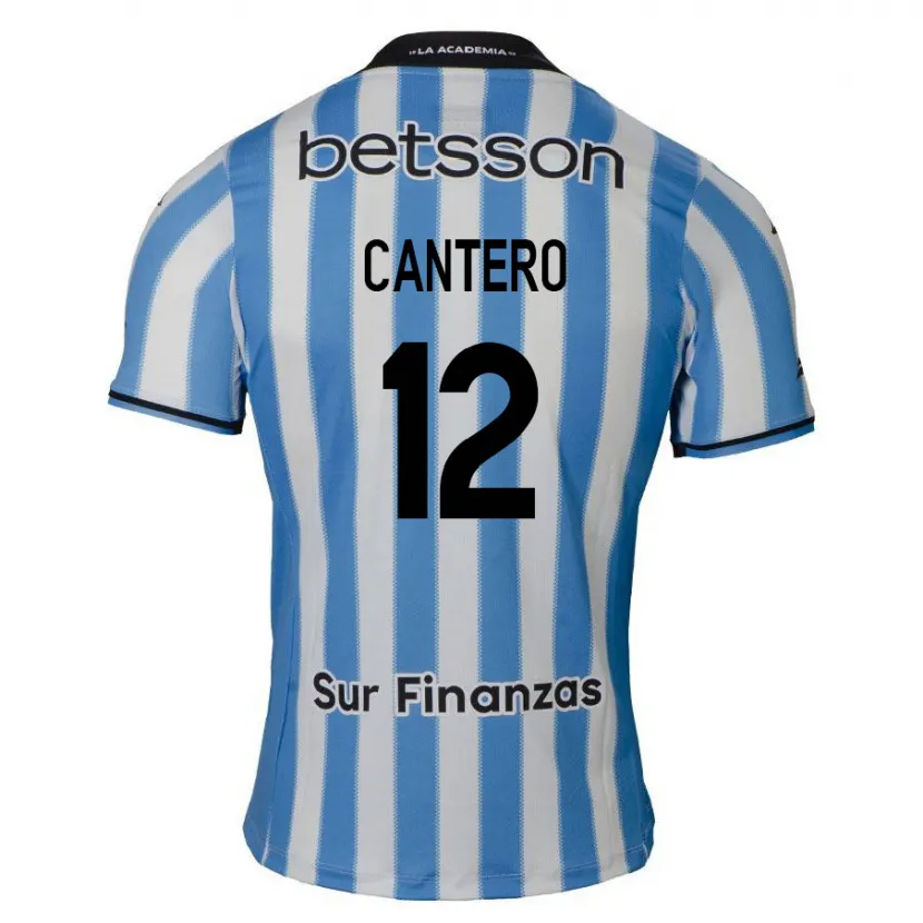 Danxen Heren Milton Cantero #12 Blauw Wit Zwart Thuisshirt Thuistenue 2024/25 T-Shirt