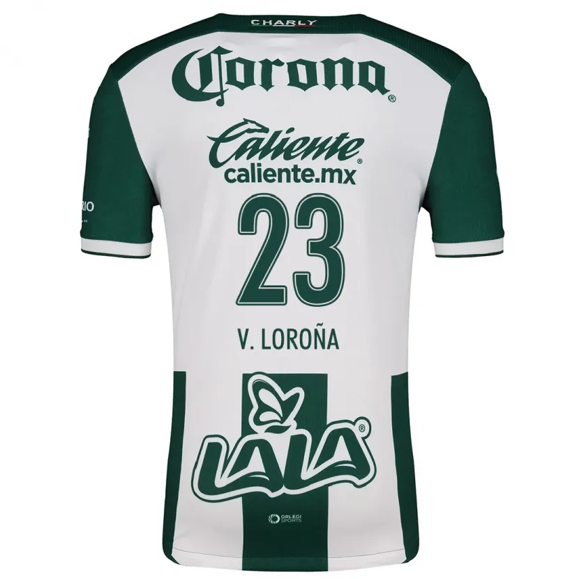 Danxen Heren Vladímir Loroña #23 Groen Wit Thuisshirt Thuistenue 2024/25 T-Shirt