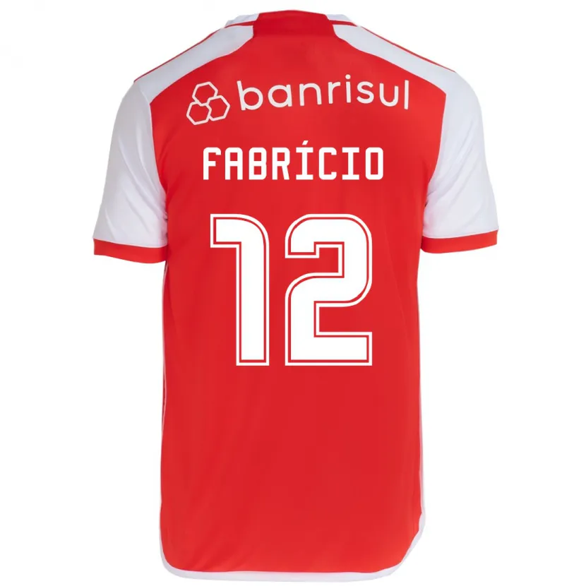 Danxen Heren Fabrício #12 Rood Wit Thuisshirt Thuistenue 2024/25 T-Shirt