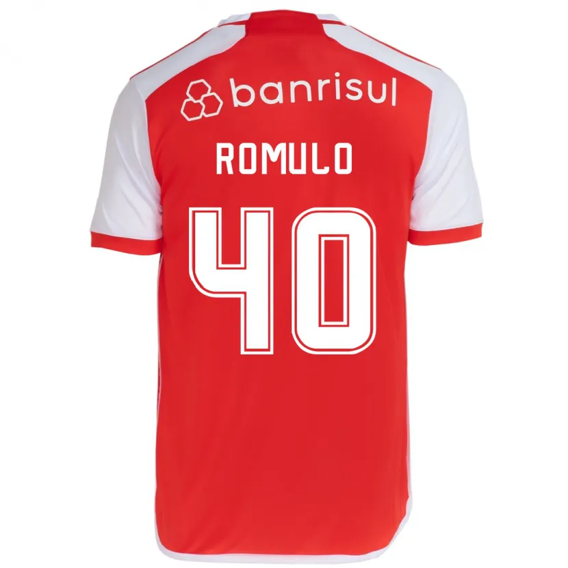 Danxen Heren Rômulo #40 Rood Wit Thuisshirt Thuistenue 2024/25 T-Shirt