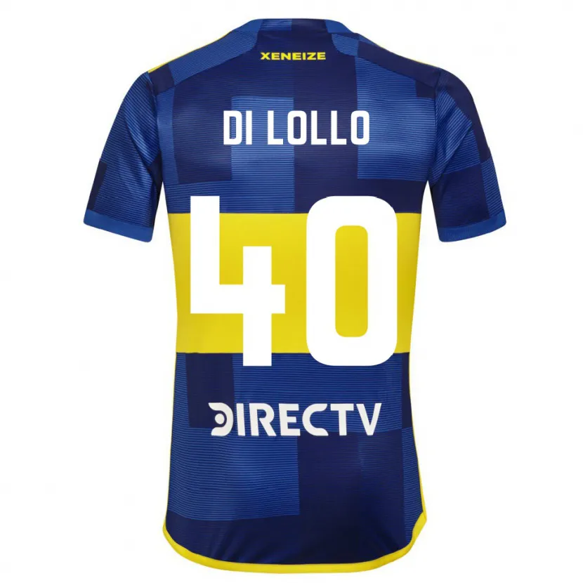 Danxen Heren Lautaro Di Lollo #40 Blauw Geel Thuisshirt Thuistenue 2024/25 T-Shirt