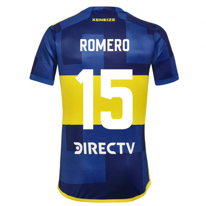 Danxen Heren Alejo Romero #15 Blauw Geel Thuisshirt Thuistenue 2024/25 T-Shirt