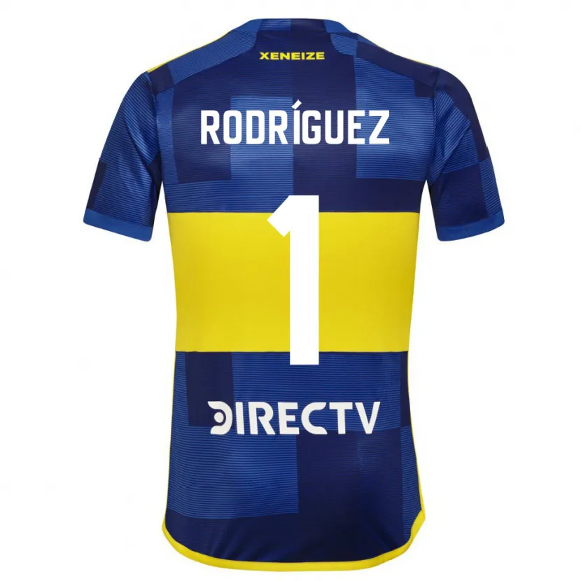 Danxen Heren Fernando Rodríguez #1 Blauw Geel Thuisshirt Thuistenue 2024/25 T-Shirt