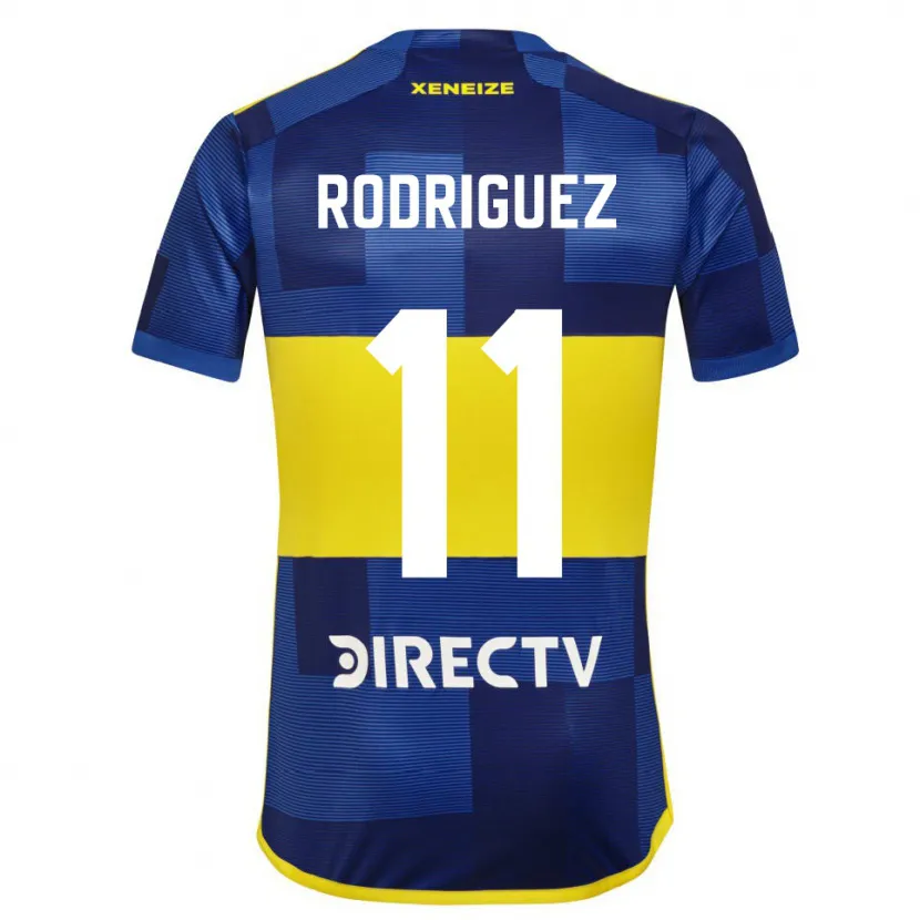 Danxen Heren Yamila Rodriguez #11 Blauw Geel Thuisshirt Thuistenue 2024/25 T-Shirt