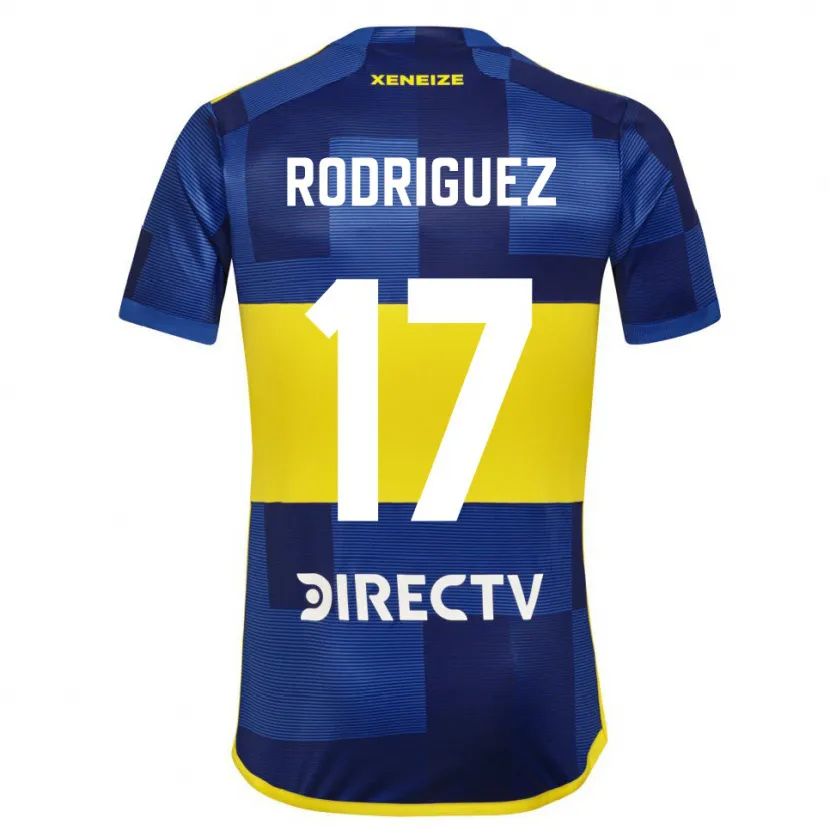 Danxen Heren Fanny Rodriguez #17 Blauw Geel Thuisshirt Thuistenue 2024/25 T-Shirt