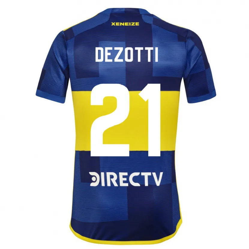 Danxen Heren Martina Dezotti #21 Blauw Geel Thuisshirt Thuistenue 2024/25 T-Shirt