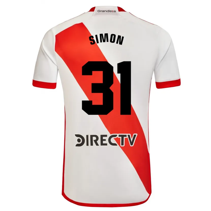 Danxen Heren Santiago Simón #31 Wit Rood Thuisshirt Thuistenue 2024/25 T-Shirt