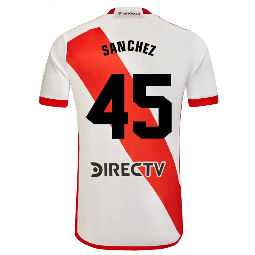 Danxen Heren Sebastián Sánchez #45 Wit Rood Thuisshirt Thuistenue 2024/25 T-Shirt