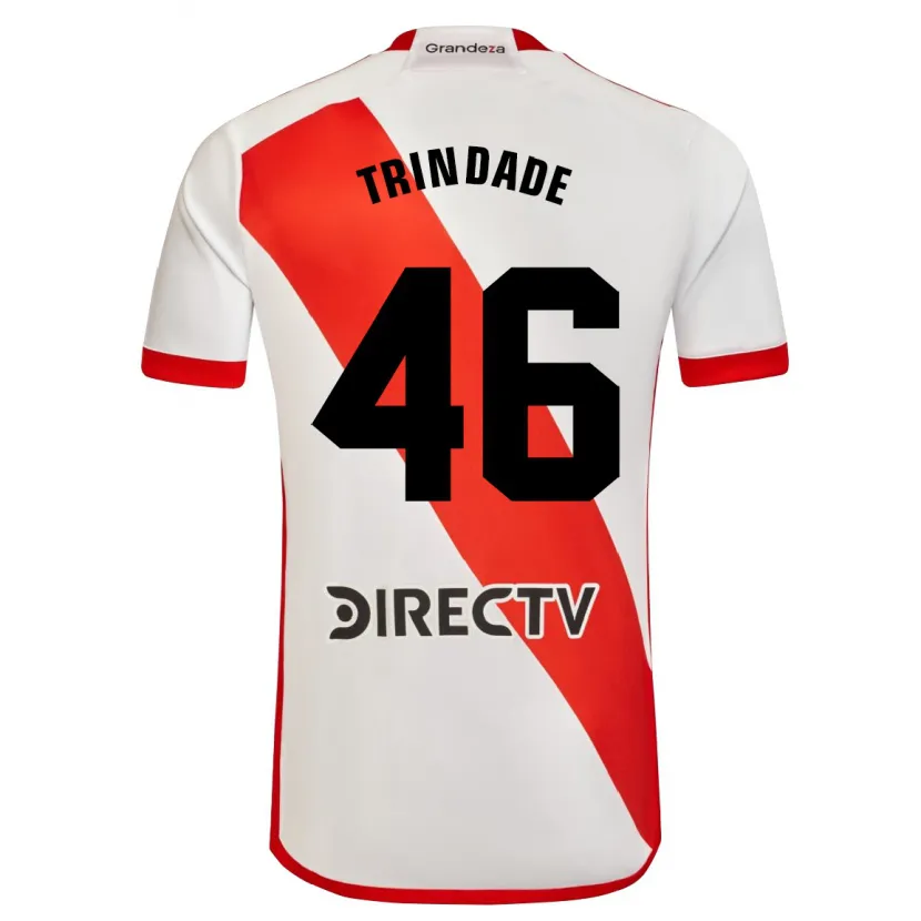 Danxen Heren Gonzalo Trindade #46 Wit Rood Thuisshirt Thuistenue 2024/25 T-Shirt