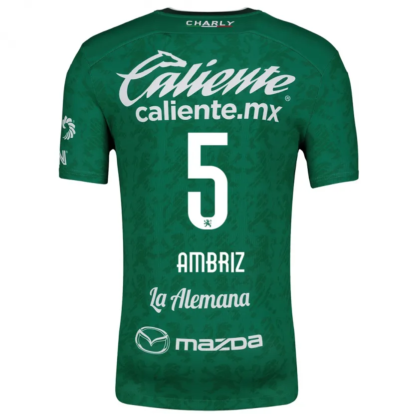 Danxen Heren Fidel Ambríz #5 Groen Wit Thuisshirt Thuistenue 2024/25 T-Shirt