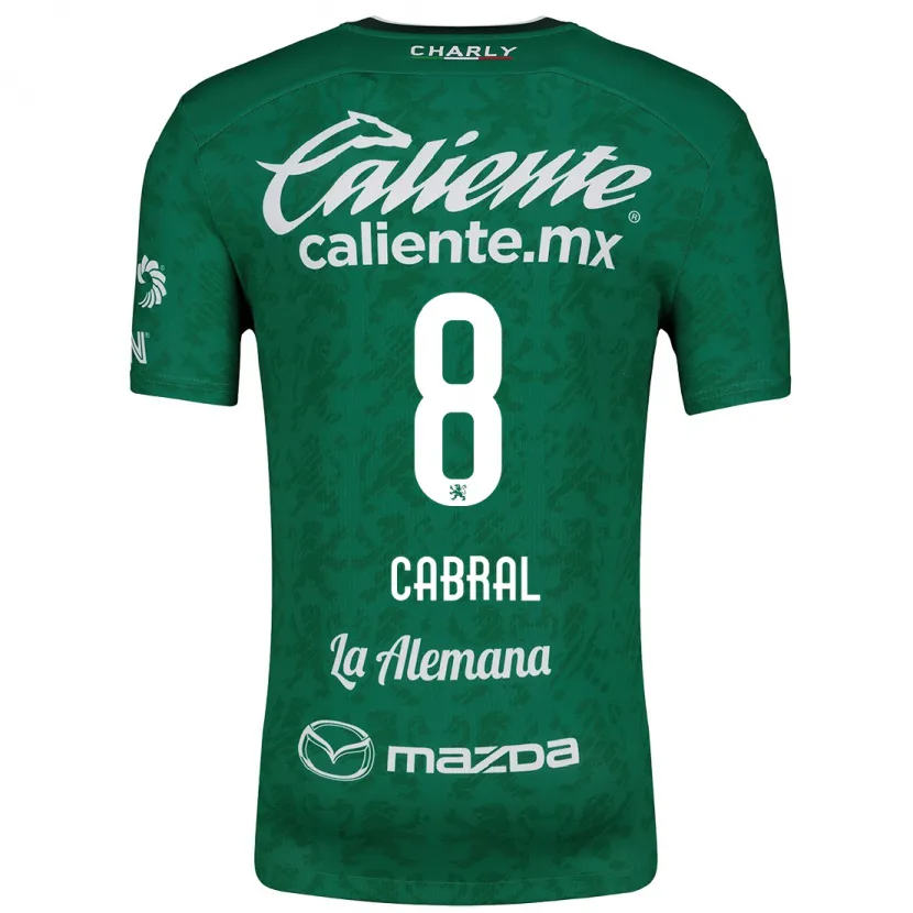 Danxen Heren Luciano Cabral #8 Groen Wit Thuisshirt Thuistenue 2024/25 T-Shirt