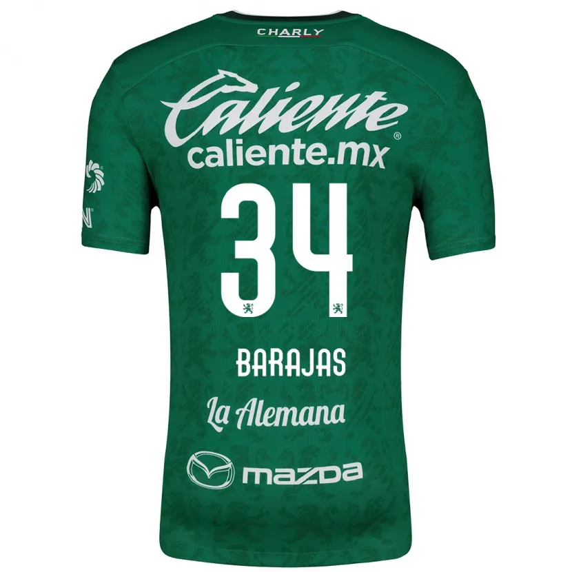 Danxen Heren Víctor Barajas #34 Groen Wit Thuisshirt Thuistenue 2024/25 T-Shirt