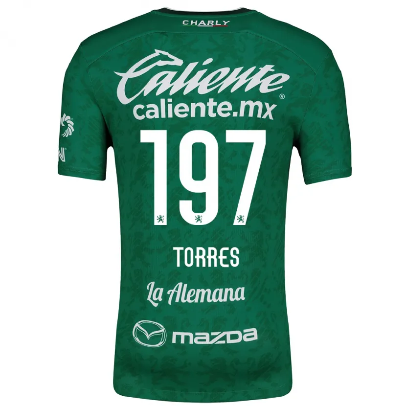 Danxen Heren Erick Torres #197 Groen Wit Thuisshirt Thuistenue 2024/25 T-Shirt