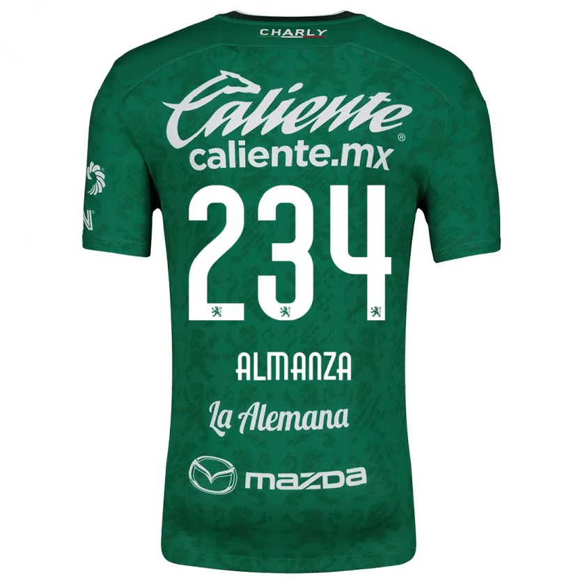 Danxen Heren Román Almanza #234 Groen Wit Thuisshirt Thuistenue 2024/25 T-Shirt