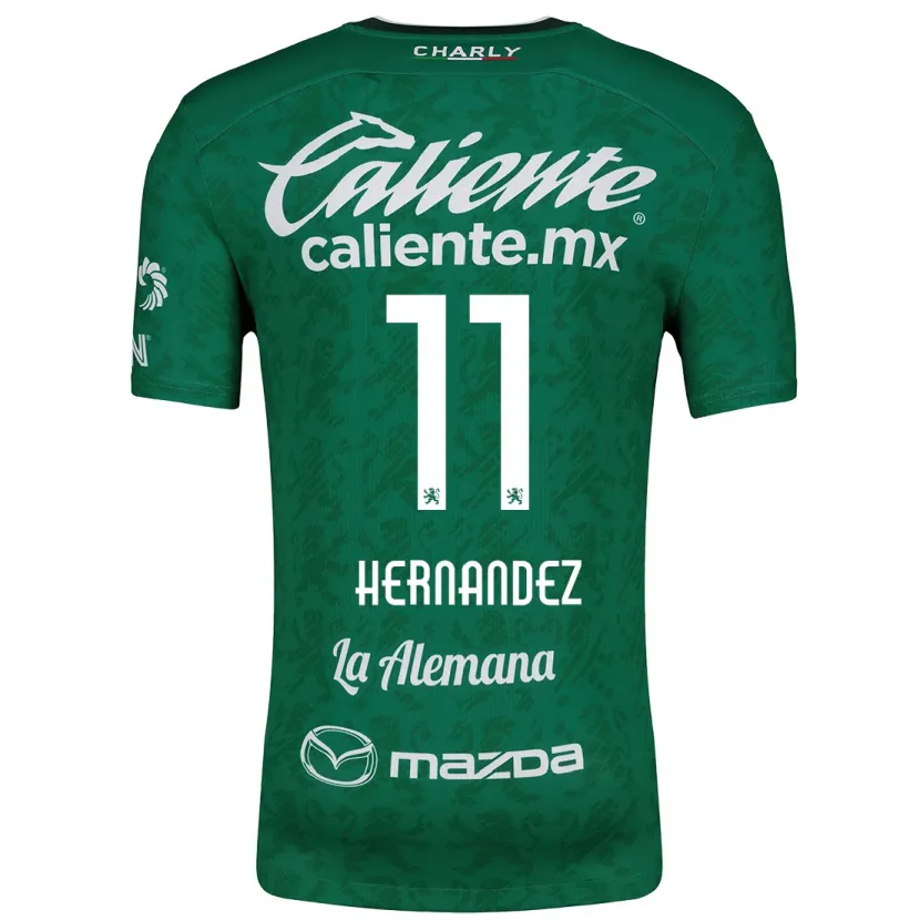 Danxen Heren Elías Hernández #11 Groen Wit Thuisshirt Thuistenue 2024/25 T-Shirt