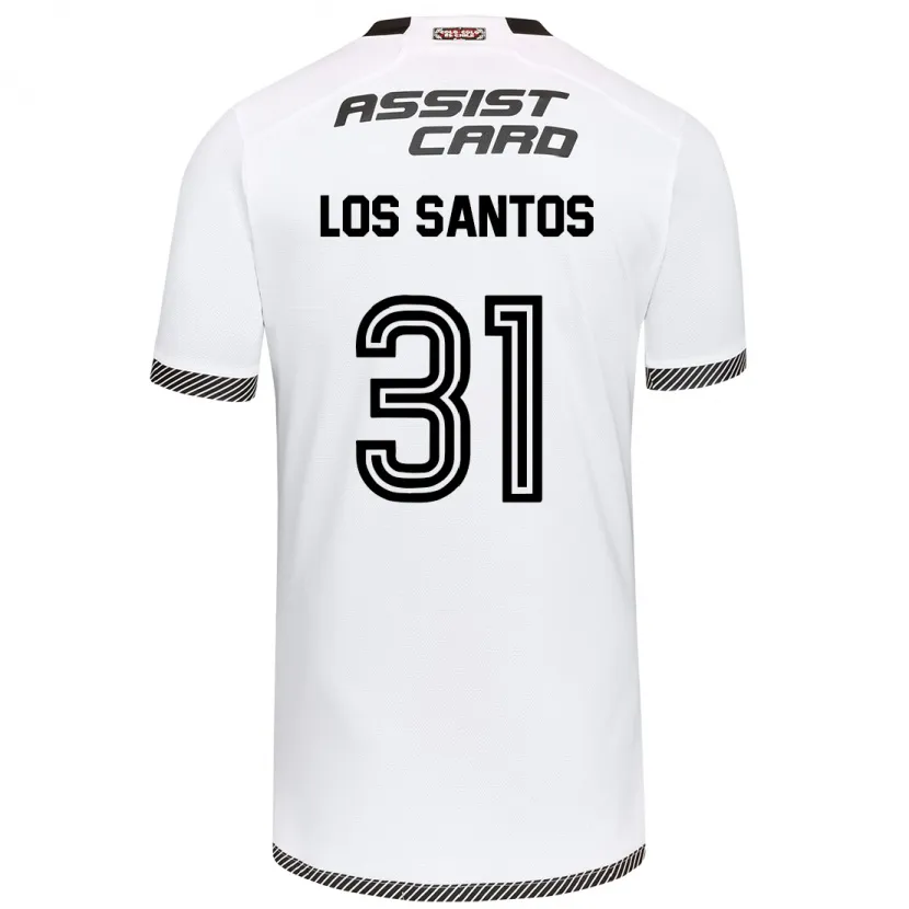 Danxen Heren Matías De Los Santos #31 Wit Zwart Thuisshirt Thuistenue 2024/25 T-Shirt