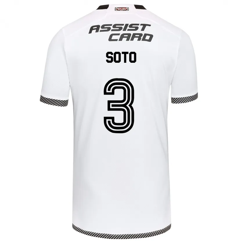 Danxen Heren Rocío Soto #3 Wit Zwart Thuisshirt Thuistenue 2024/25 T-Shirt