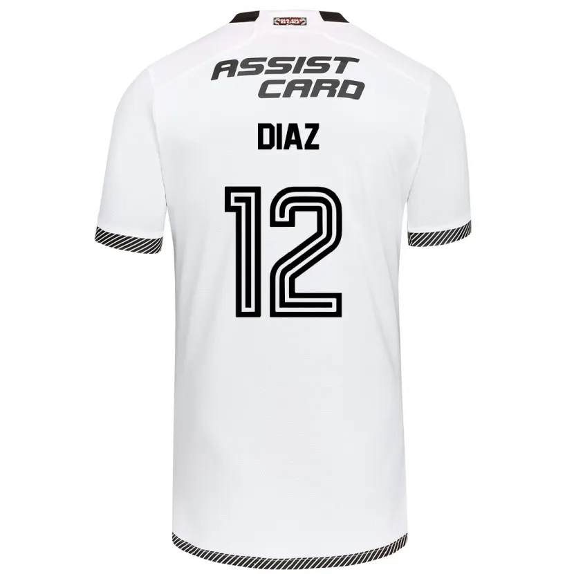 Danxen Heren Javiera Díaz #12 Wit Zwart Thuisshirt Thuistenue 2024/25 T-Shirt