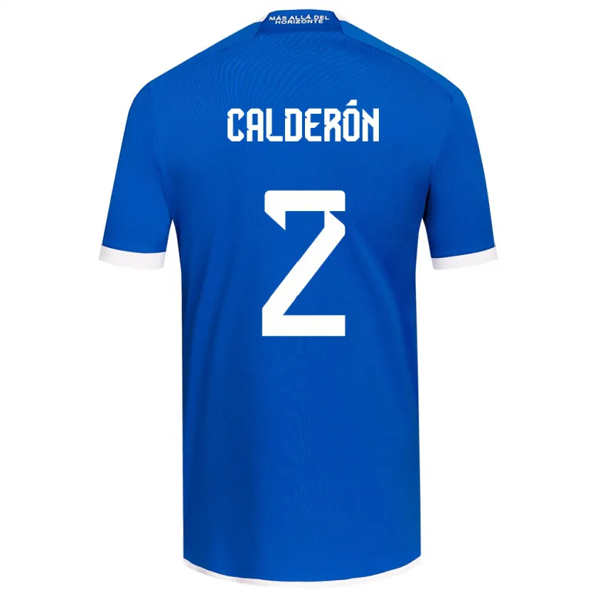 Danxen Heren Franco Calderón #2 Blauw Wit Thuisshirt Thuistenue 2024/25 T-Shirt