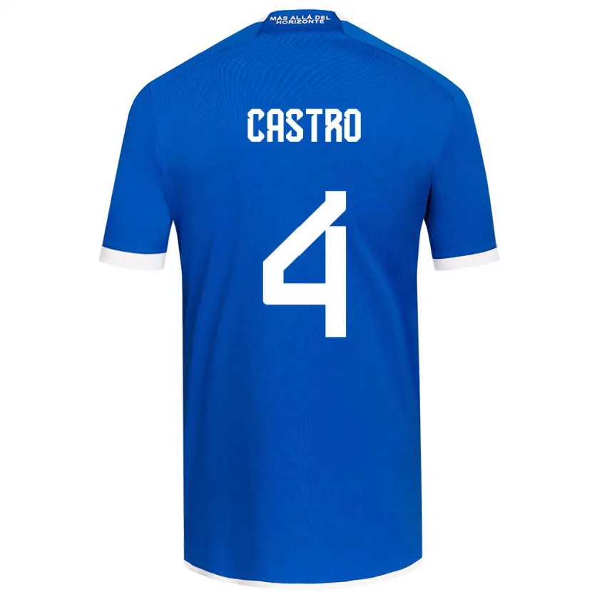 Danxen Heren José Ignacio Castro #4 Blauw Wit Thuisshirt Thuistenue 2024/25 T-Shirt