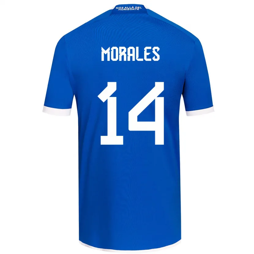 Danxen Heren Marcelo Morales #14 Blauw Wit Thuisshirt Thuistenue 2024/25 T-Shirt