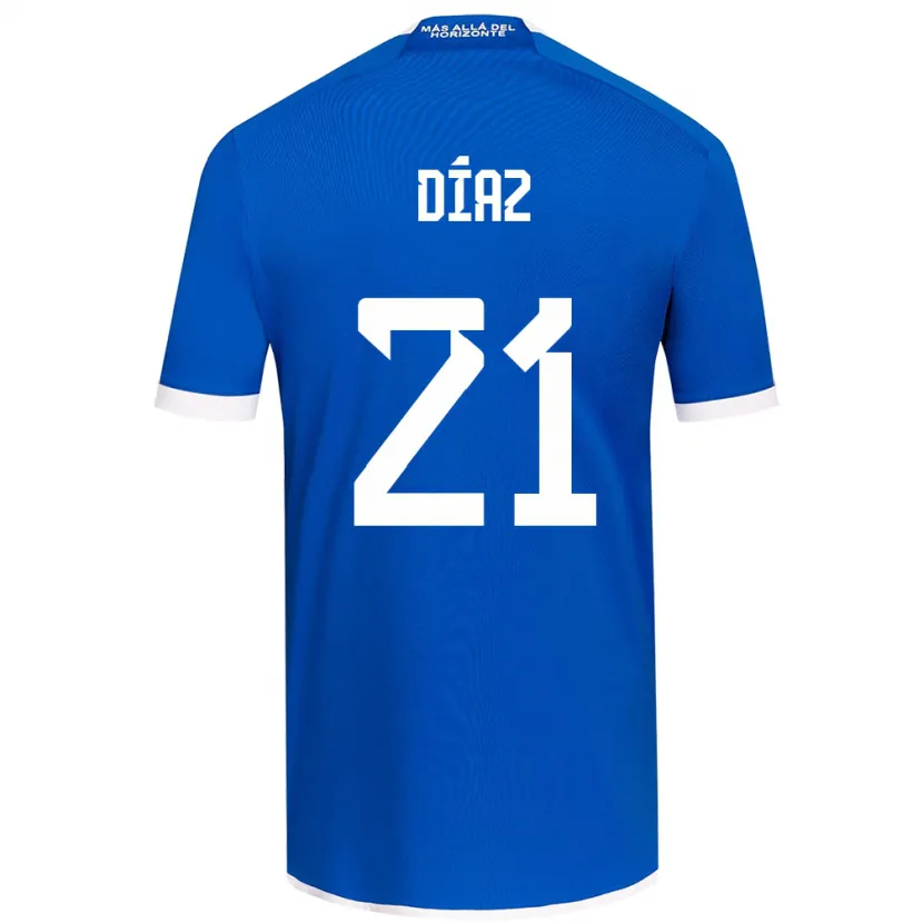 Danxen Heren Marcelo Díaz #21 Blauw Wit Thuisshirt Thuistenue 2024/25 T-Shirt