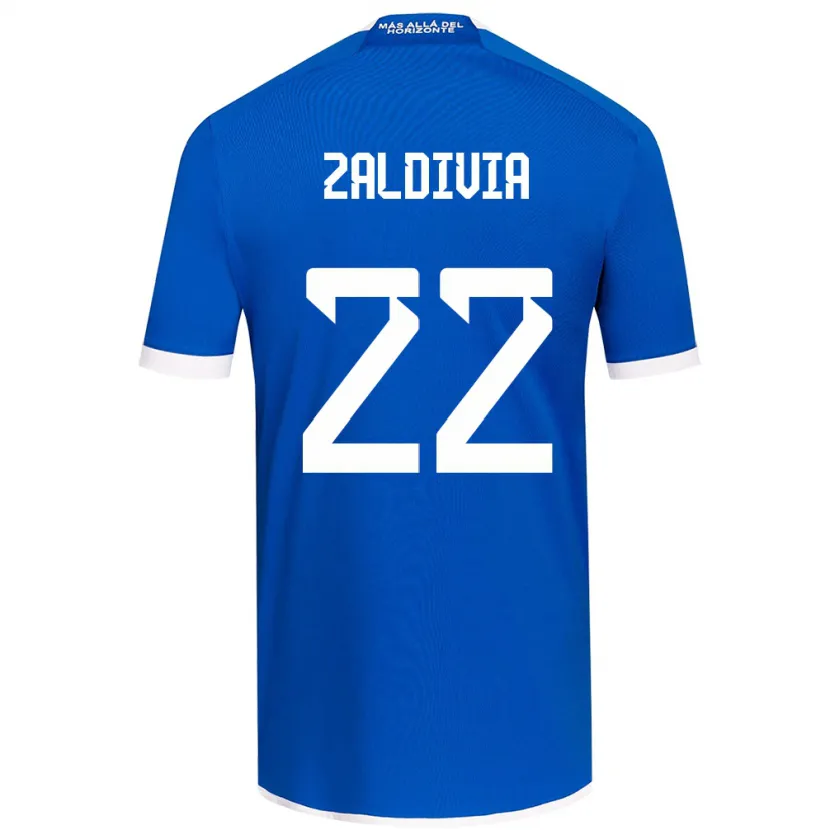 Danxen Heren Matías Zaldivia #22 Blauw Wit Thuisshirt Thuistenue 2024/25 T-Shirt