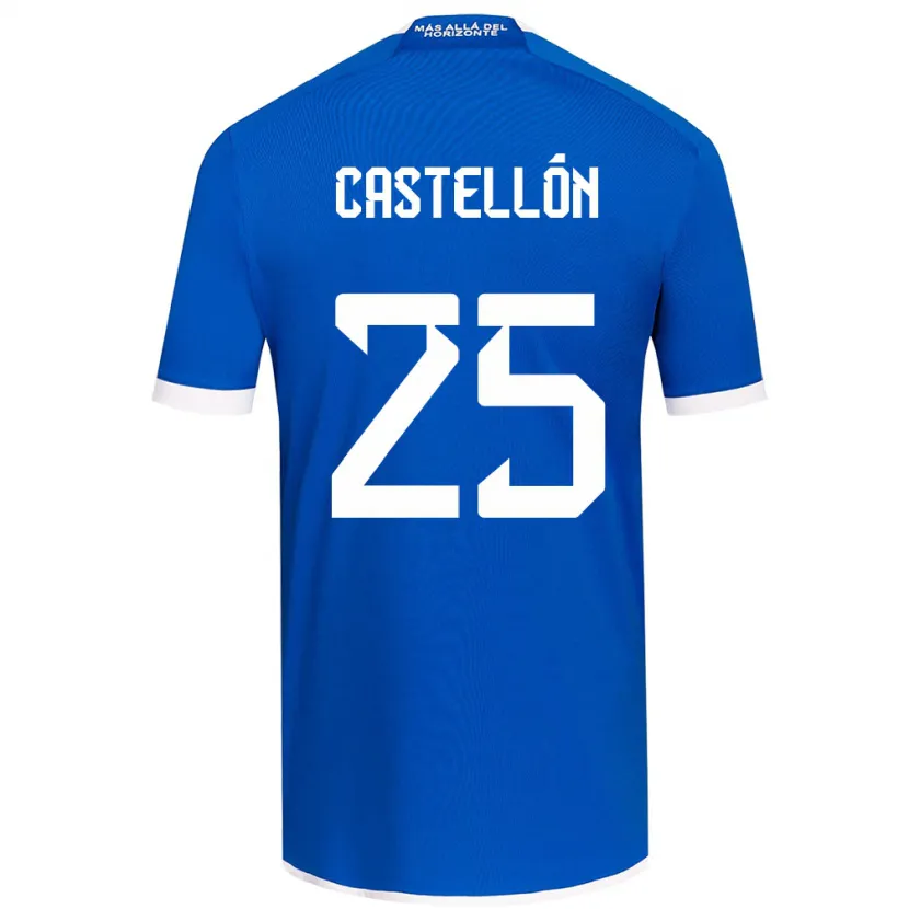 Danxen Heren Gabriel Castellón #25 Blauw Wit Thuisshirt Thuistenue 2024/25 T-Shirt