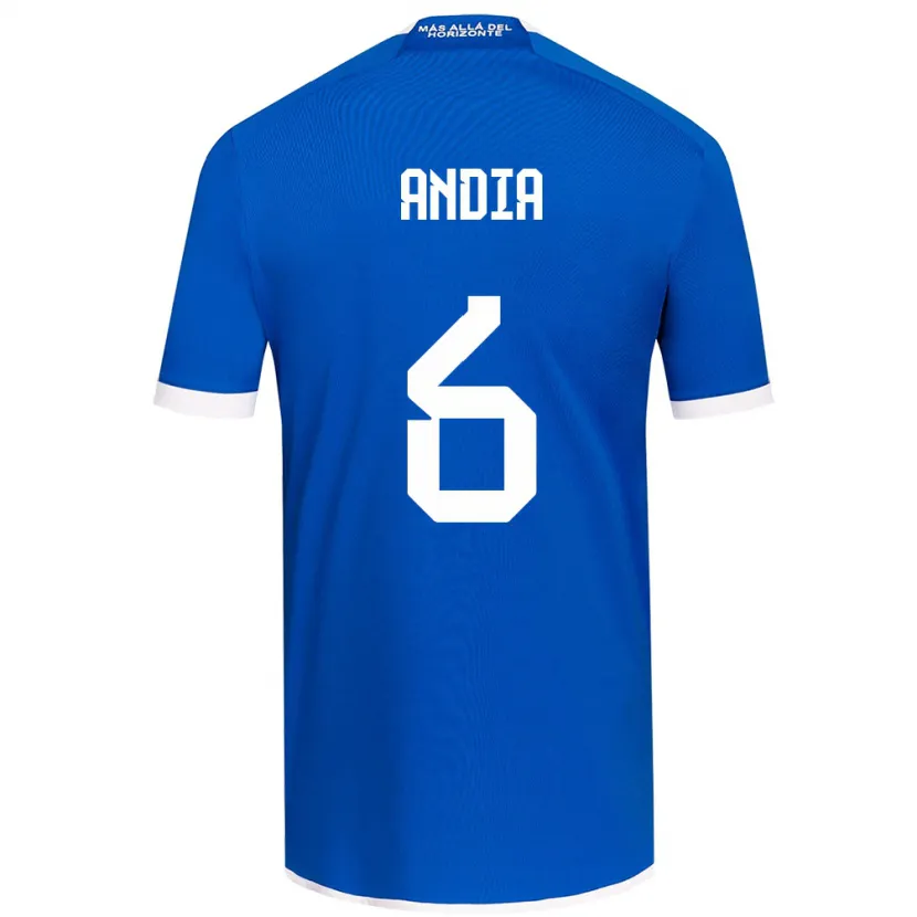 Danxen Heren Yonathan Andía #6 Blauw Wit Thuisshirt Thuistenue 2024/25 T-Shirt