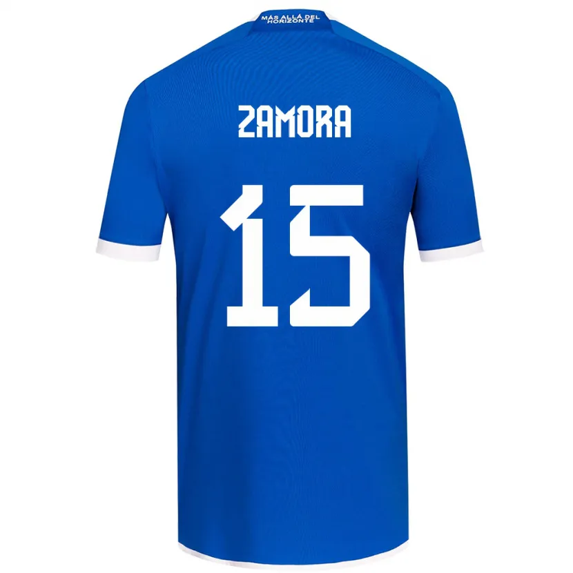 Danxen Heren Daniela Zamora #15 Blauw Wit Thuisshirt Thuistenue 2024/25 T-Shirt