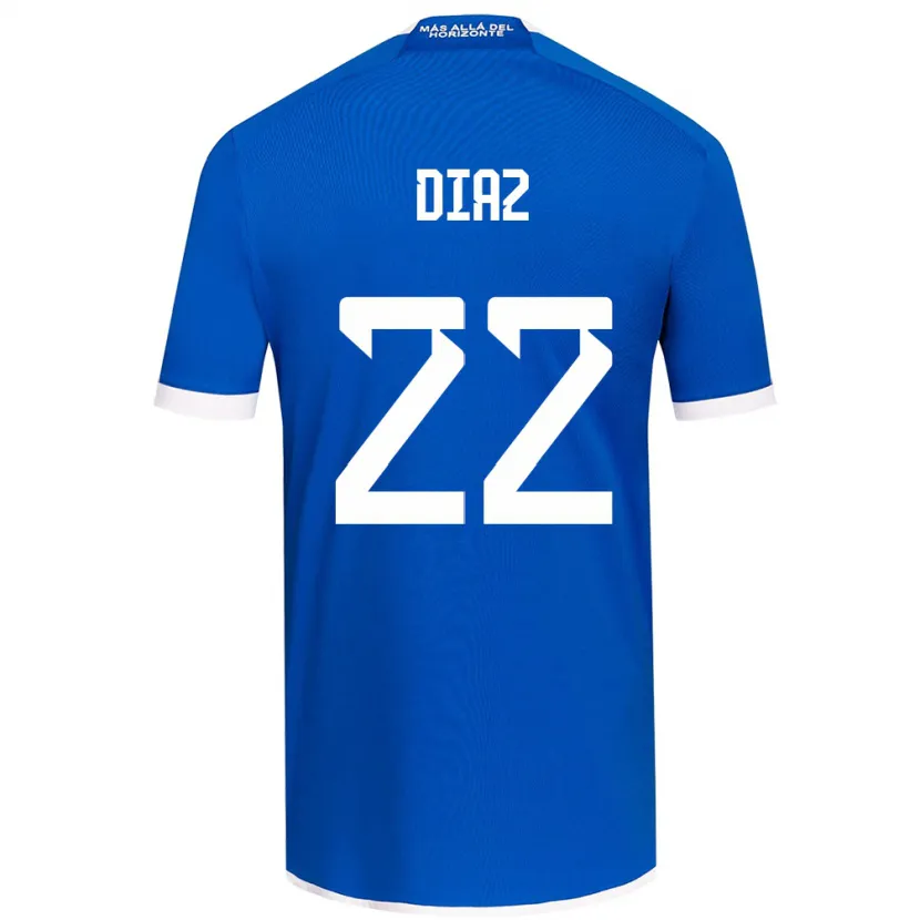 Danxen Heren Valentina Díaz #22 Blauw Wit Thuisshirt Thuistenue 2024/25 T-Shirt