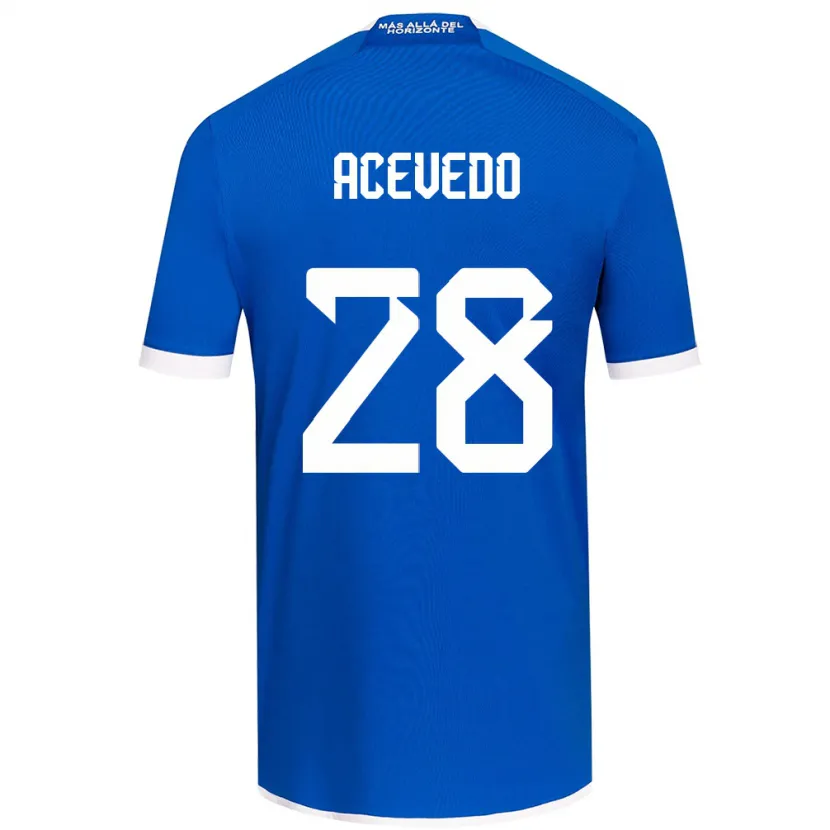 Danxen Heren Florencia Acevedo #28 Blauw Wit Thuisshirt Thuistenue 2024/25 T-Shirt