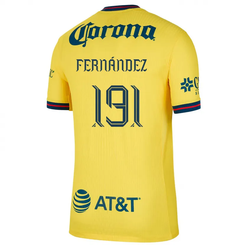 Danxen Heren Adrián Fernández #191 Geel Blauw Thuisshirt Thuistenue 2024/25 T-Shirt